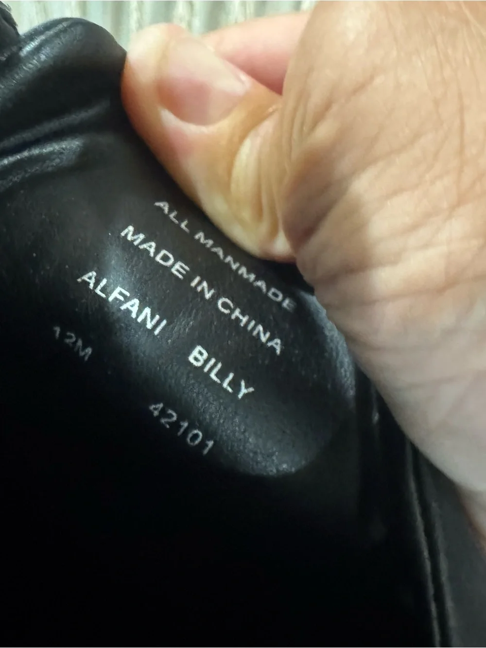 Alfani Black Leather Derby Sneakers with White Sole